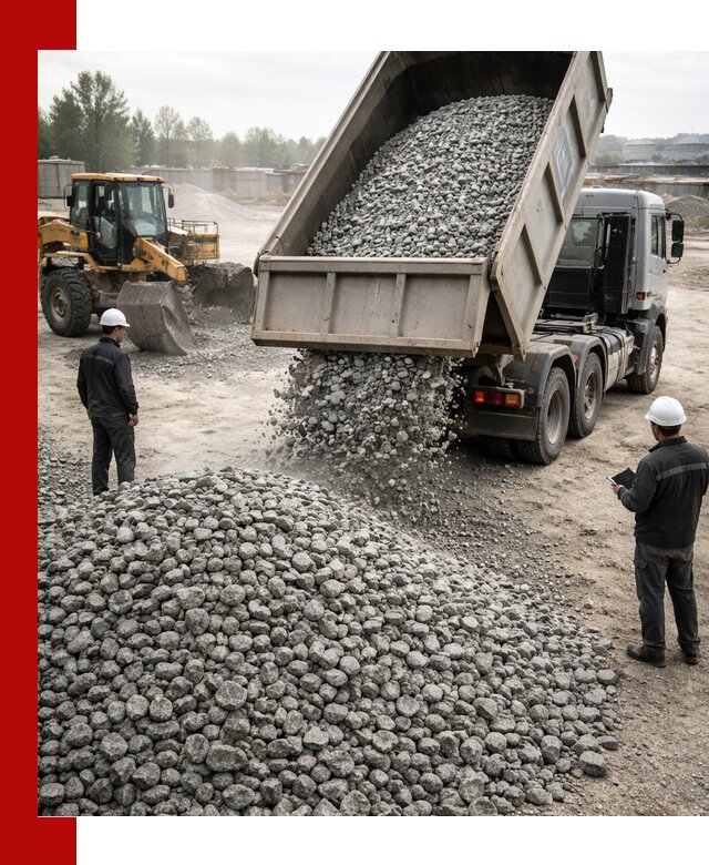 Доставка гранитного щебня фракции 20-40 в Нижнем Новгороде