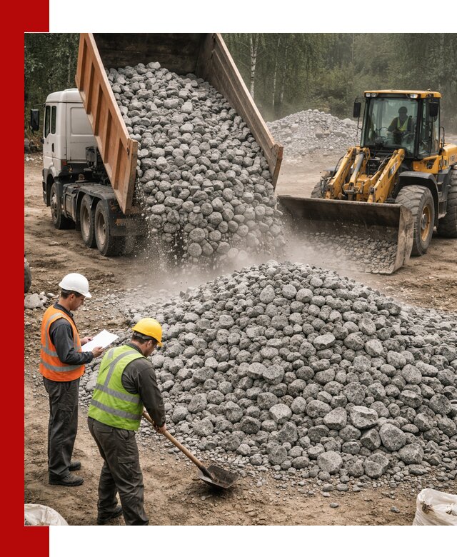 Гранитный щебень фракция 70-150 доставка в Нижнем Новгороде