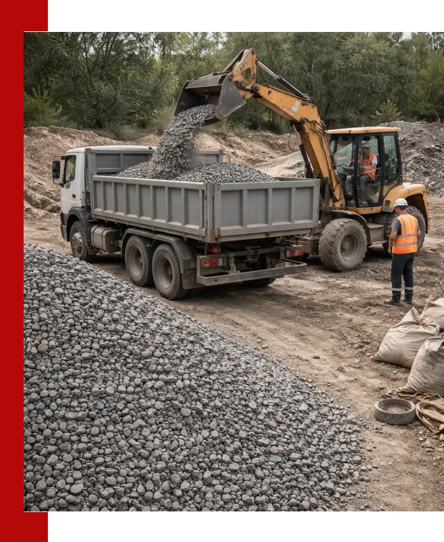 Доставка гравийного щебня в Нижнем Новгороде оптом и в розницу