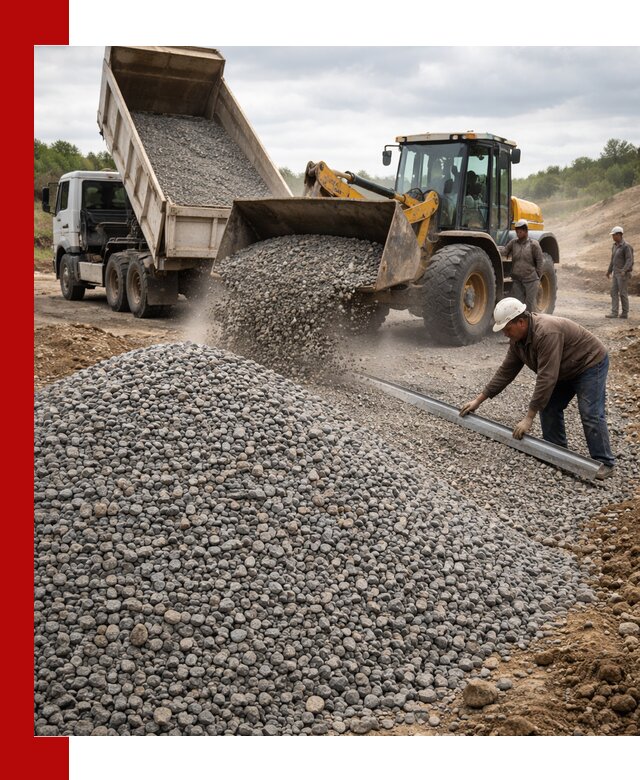 Гравийный щебень фракция 5-20 с доставкой в Нижнем Новгороде