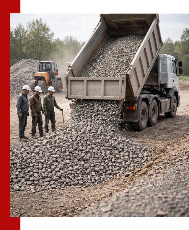 Доставка гравийного щебня фракции 70-120 в Нижнем Новгороде