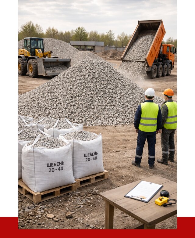 Известняковый щебень 20-40 в Нижнем Новгороде от 2188 р. ПРОНЕРУДНнн