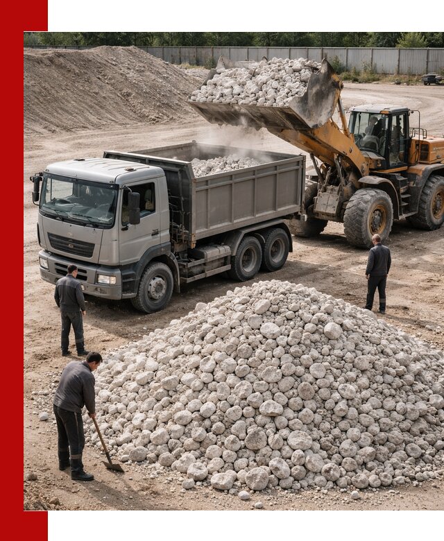 Известняковый щебень фракция 70–150 с доставкой в Нижнем Новгороде