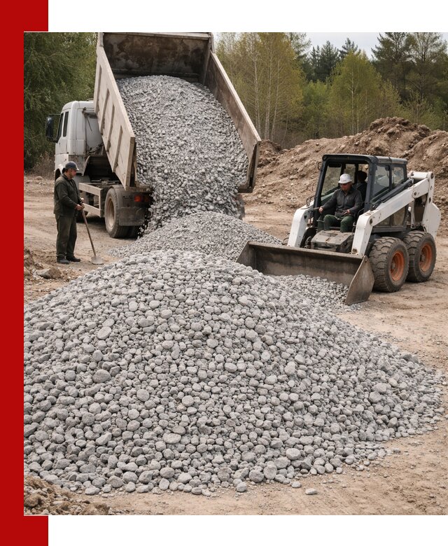 Доставка доломитового щебня в Нижнем Новгороде напрямую от карьера