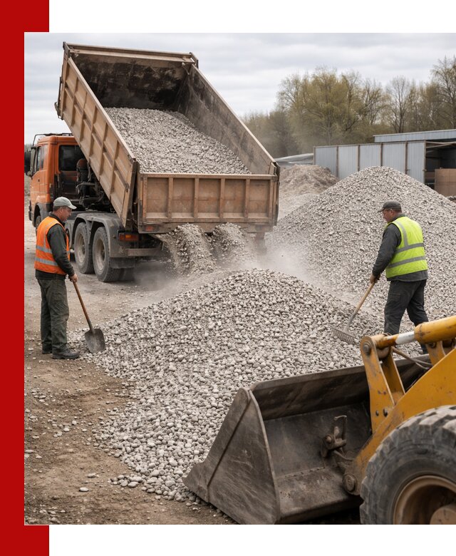 Доломитовый щебень фракции 5-20 с доставкой в Нижнем Новгороде