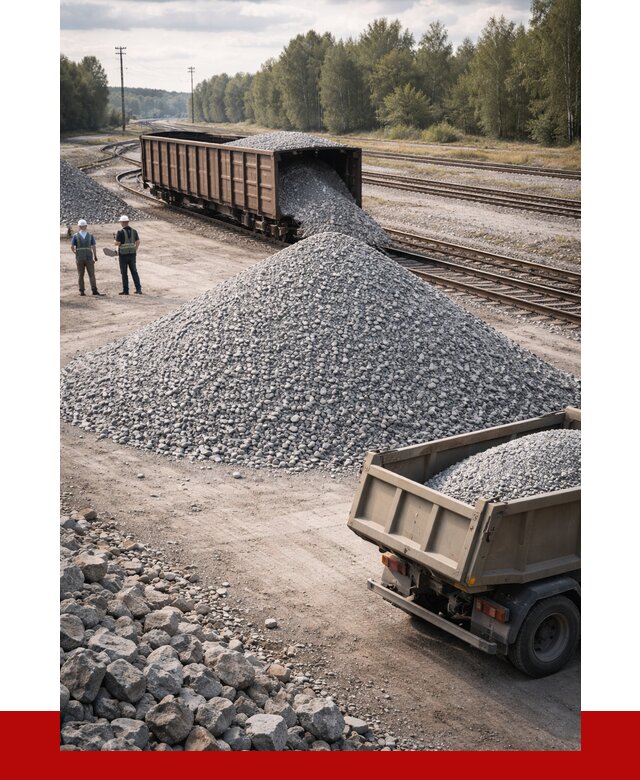 Железнодорожный щебень 20-60 в Нижнем Новгороде от 1772 р. | ПРОНЕРУДНнн