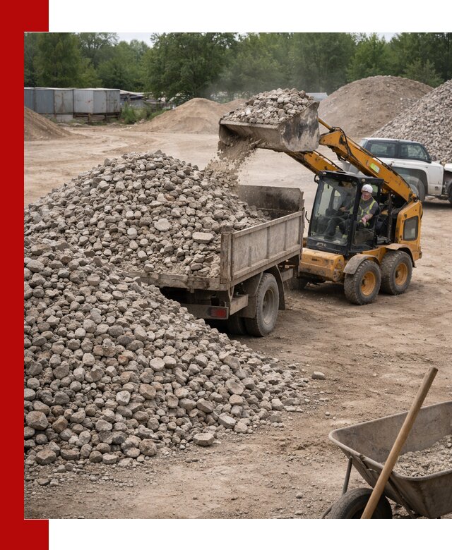 Доставка вторичного щебня в Нижнем Новгороде для строительных работ