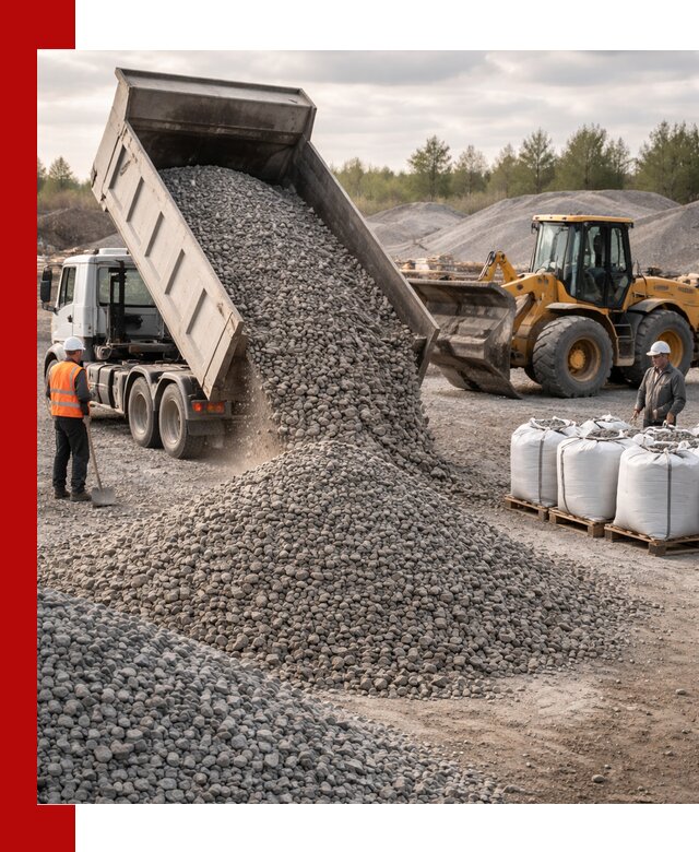 Бетонный щебень фракция 5–20 с доставкой в Нижнем Новгороде