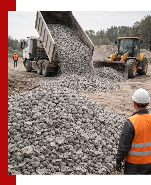 Доставка бетонного щебня фракции 20-40 в Нижнем Новгороде