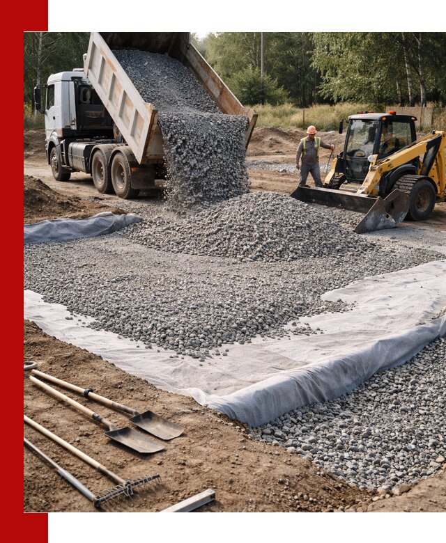 Щебень для фундамента с доставкой в Нижнем Новгороде