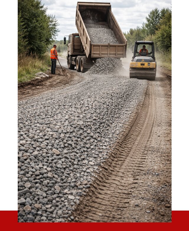 Щебень для отсыпки дороги в Нижнем Новгороде от 2814 р. ПРОНЕРУДНнн