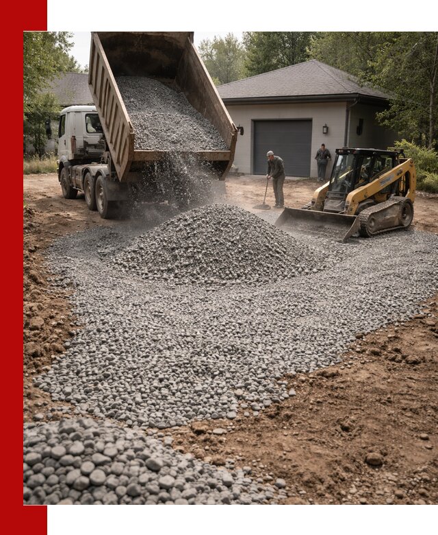 Щебень для парковки в Нижнем Новгороде: доставка и укладка качественного материала