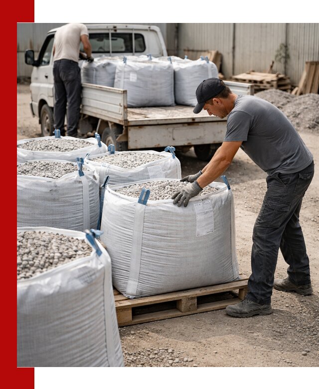 Доставка щебня в мешках по выгодным ценам в Нижнем Новгороде
