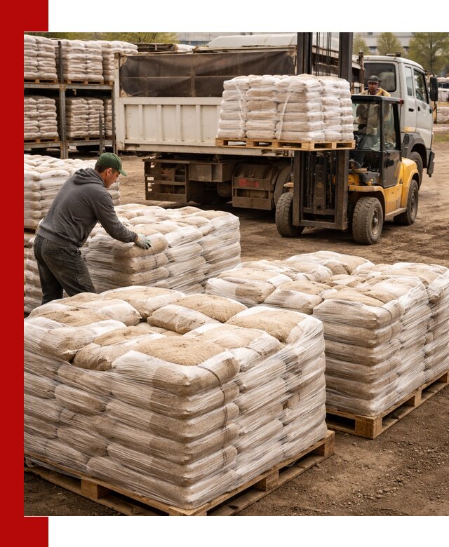 Карьерный песок в мешках с доставкой в Нижнем Новгороде