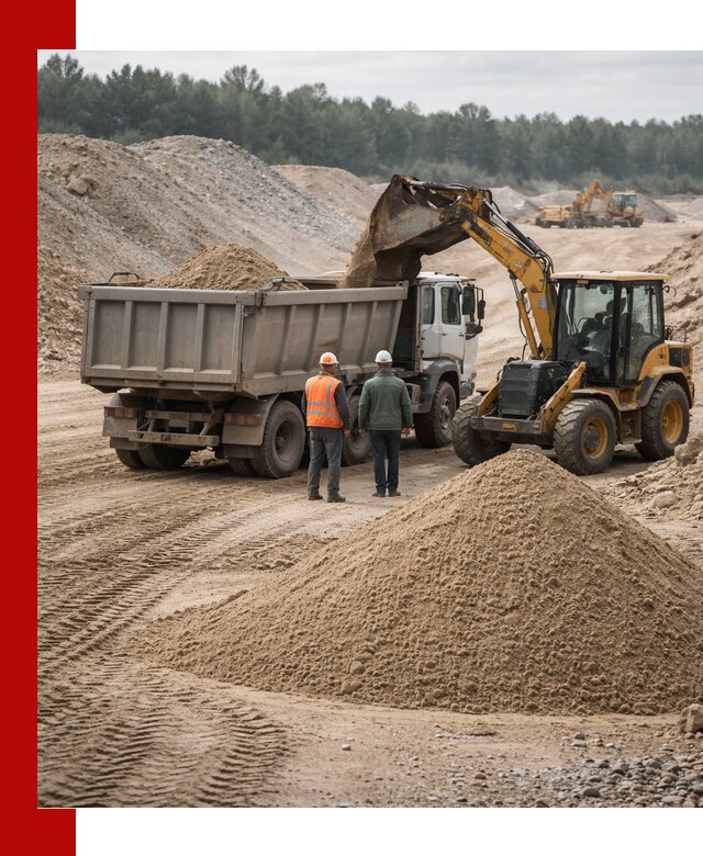Карьерный среднезернистый песок с доставкой в Нижнем Новгороде