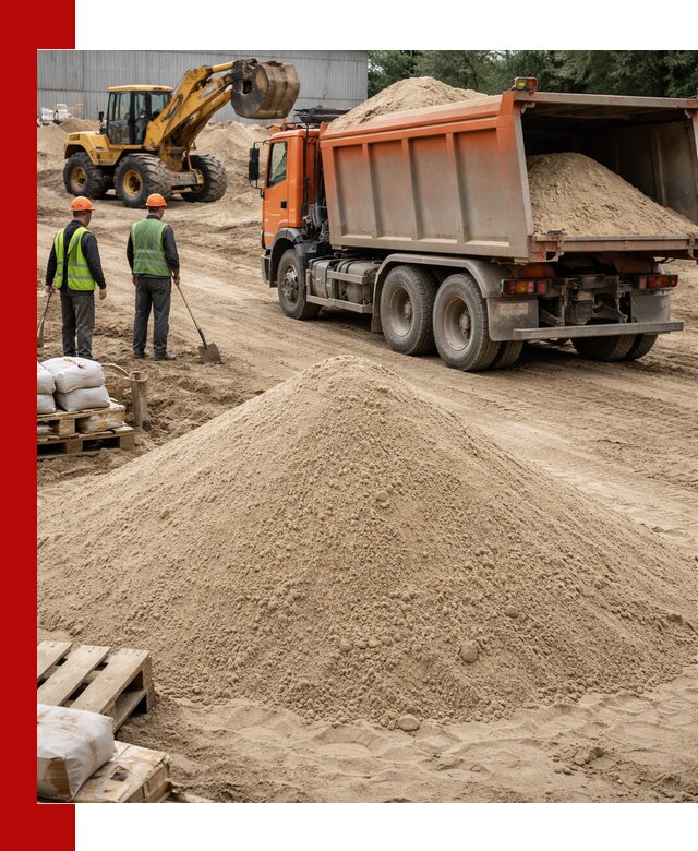Доставка и продажа мытого речного песка в Нижнем Новгороде