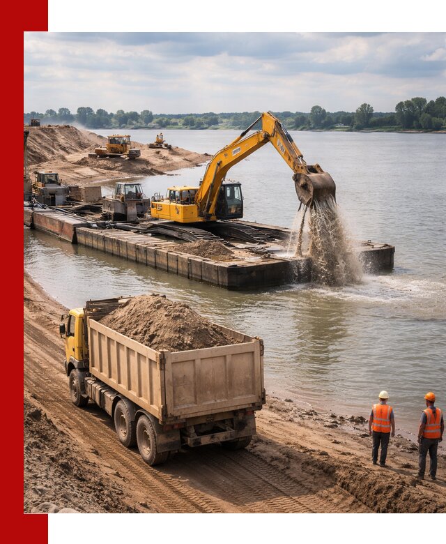 Намывной песок с доставкой в Нижнем Новгороде оптом и в розницу