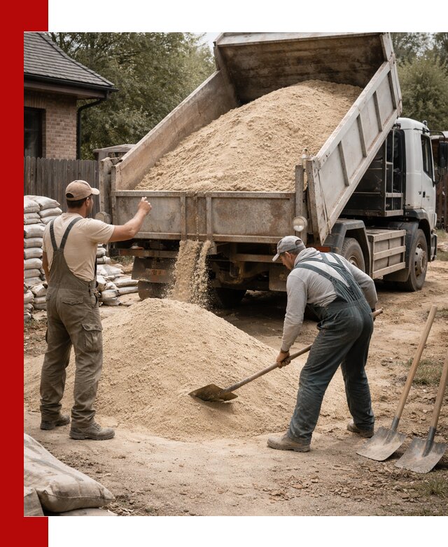 Песок для штукатурки с доставкой в Нижнем Новгороде качественный и чистый