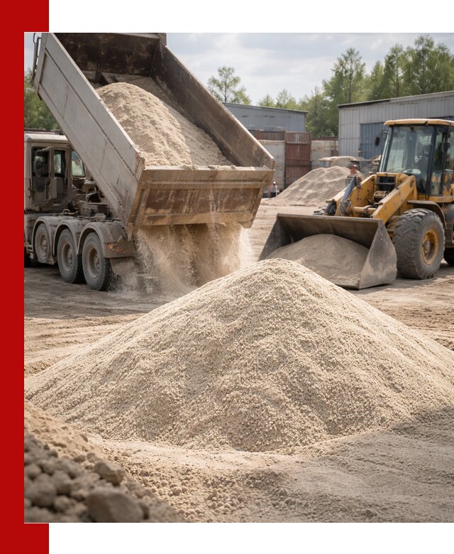 Кварцевый песок с доставкой в Нижнем Новгороде для строительных работ