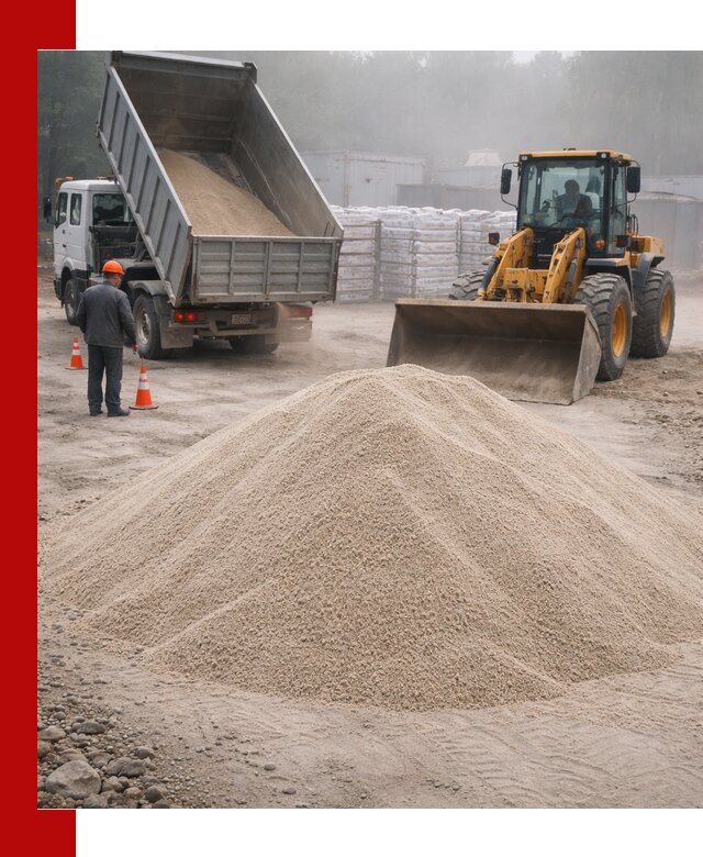 Кварцевый песок фракция 0–8 для стройработ в Нижнем Новгороде