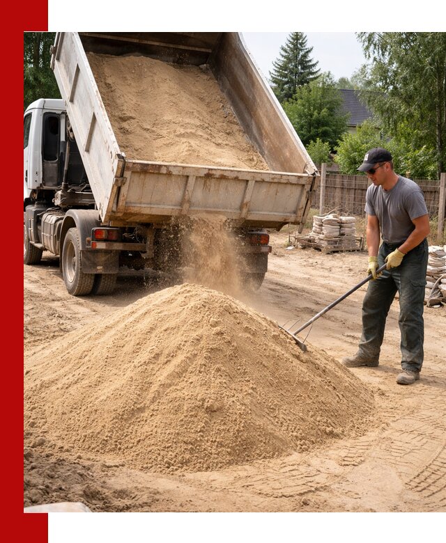 Доставка сухого песка самосвалами в Нижнем Новгороде