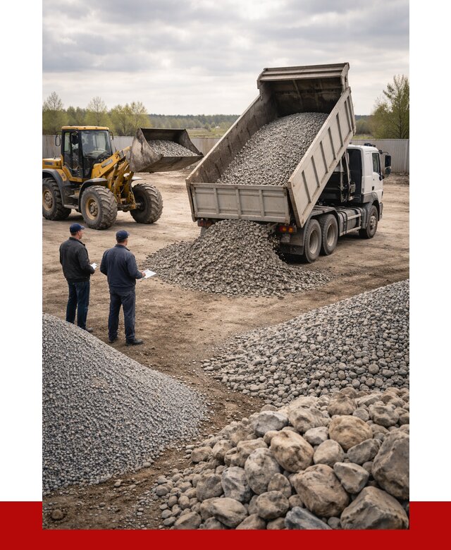 Гравий и камень с доставкой в Нижнем Новгороде от 4377 р. - ПРОНЕРУДНнн