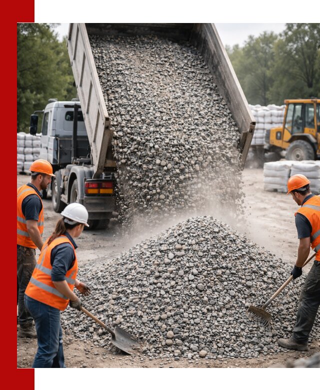 Доставка гравия и камня в Нижнем Новгороде оптом и в розницу
