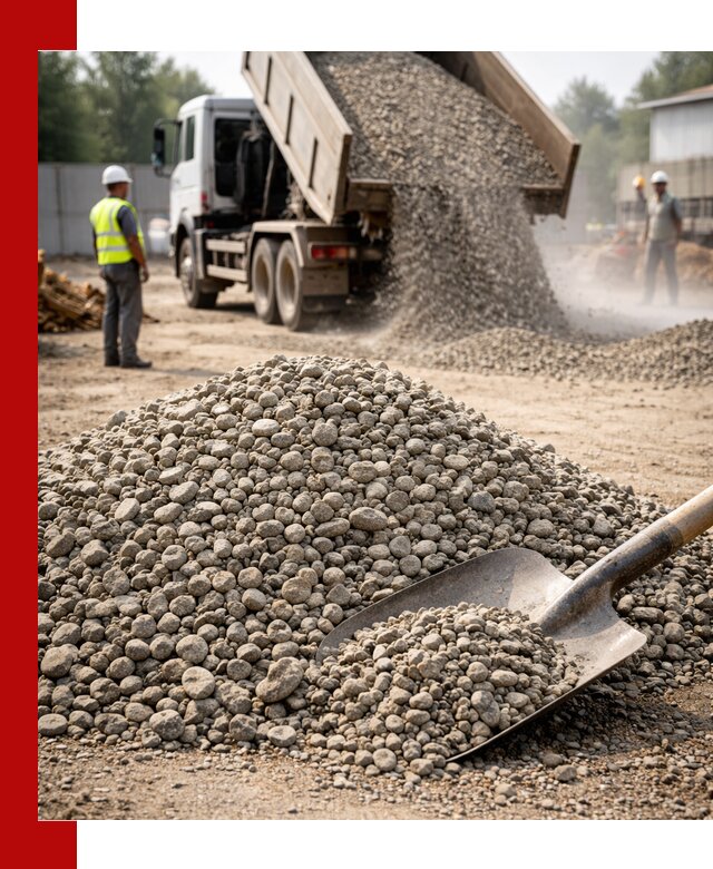 Доставка гравия фракции 20-40 в Нижнем Новгороде с самосвалами