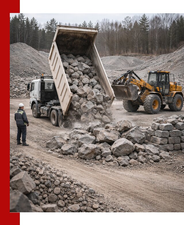 Доставка и продажа бутового гранитного камня в Нижнем Новгороде