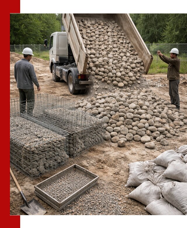 Камень для габионов фракция 70–151 в Нижнем Новгороде