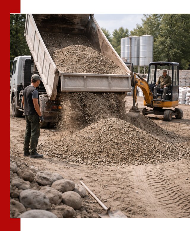 Доставка ПГС С3 в Нижнем Новгороде самосвалами и миксерами