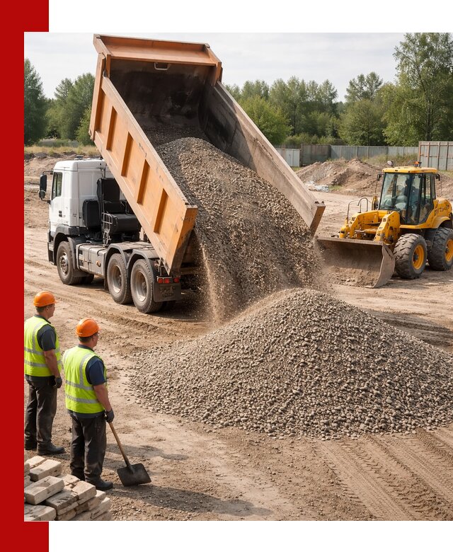 Доставка щебёночно-песчаной смеси ЩПС С7 в Нижнем Новгороде