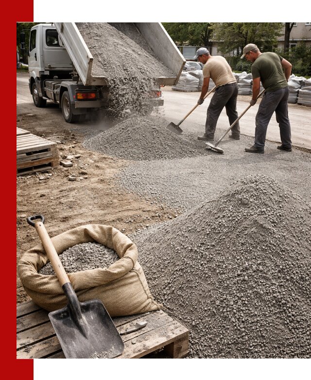 Отсев для тротуарной плитки в Нижнем Новгороде — доставка и укладка