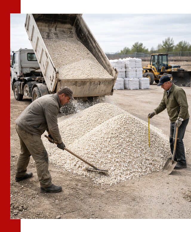 Мраморная крошка с доставкой и разгрузкой в Нижнем Новгороде
