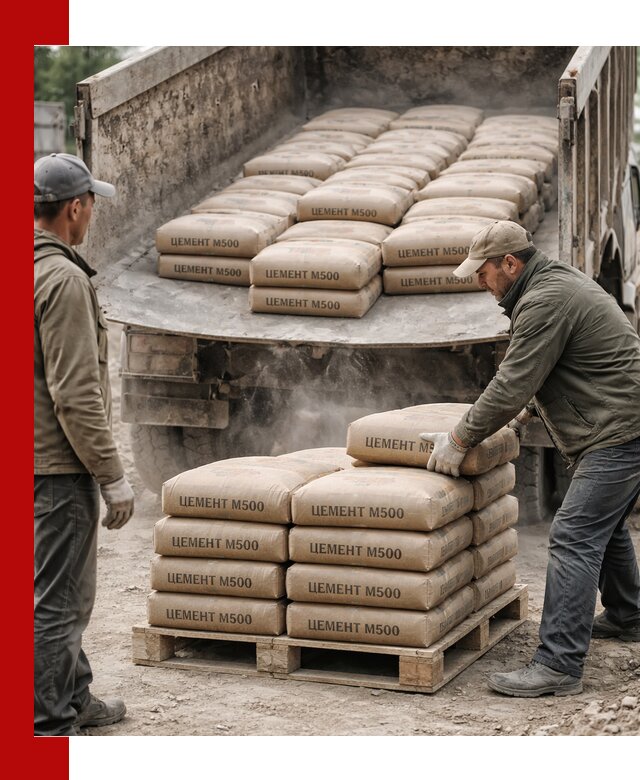 Цемент М500 с доставкой самосвалом в Нижнем Новгороде