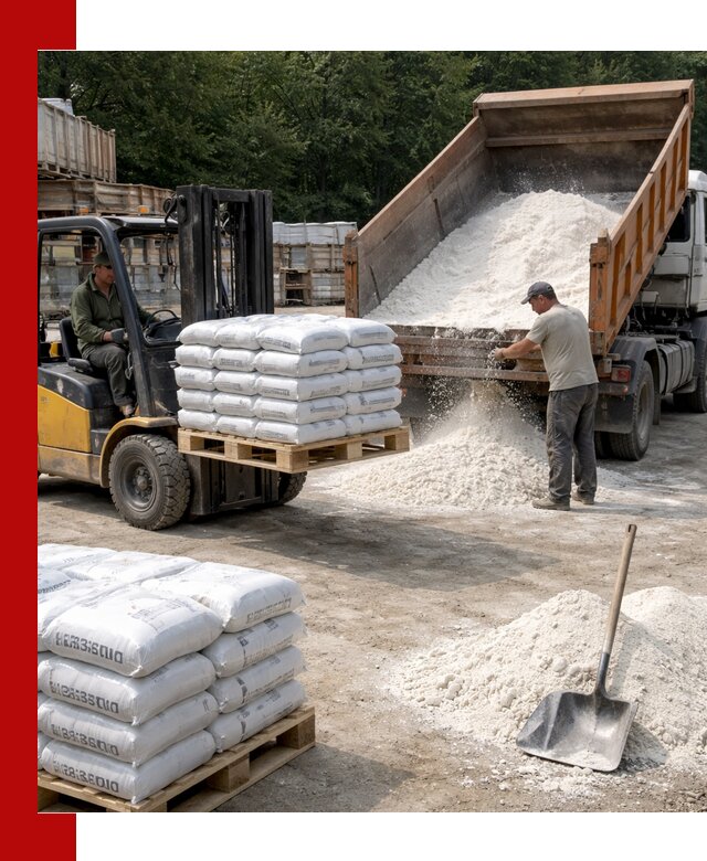 Доставка строительной извести оптом и в розницу в Нижнем Новгороде