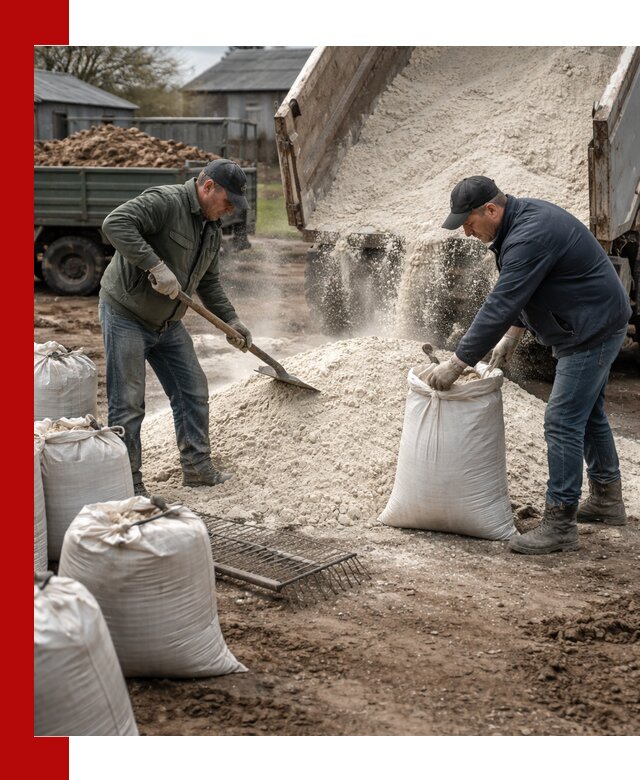 Доставка извести пушонки в Нижнем Новгороде оптом и мелким оптом
