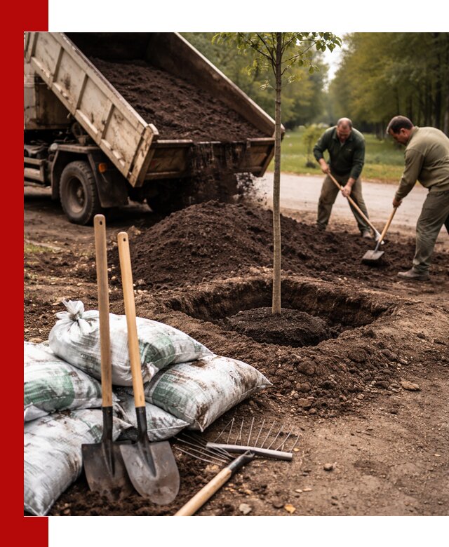 Грунт для посадки деревьев в Нижнем Новгороде — доставка и подготовка почвы