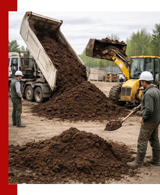 Доставка торфа оптом и в мешках в Нижнем Новгороде