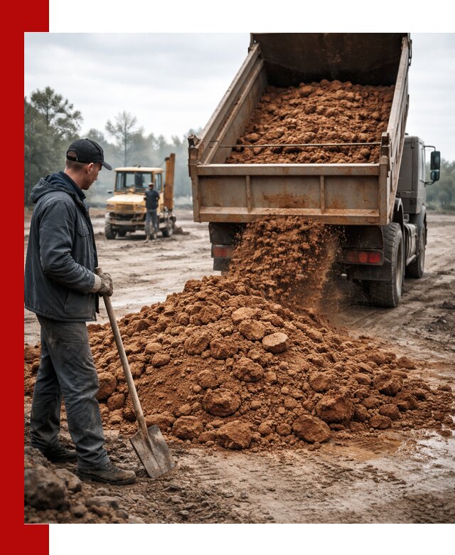 Глина для засыпки в Нижнем Новгороде с доставкой самосвалами
