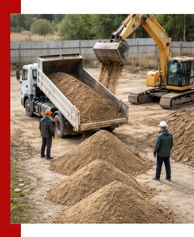 Доставка супеси вагонными и автопартиями в Нижнем Новгороде