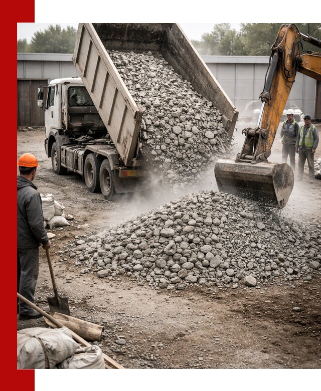 Доставка дробленого бетона в Нижнем Новгороде оптом и в розницу