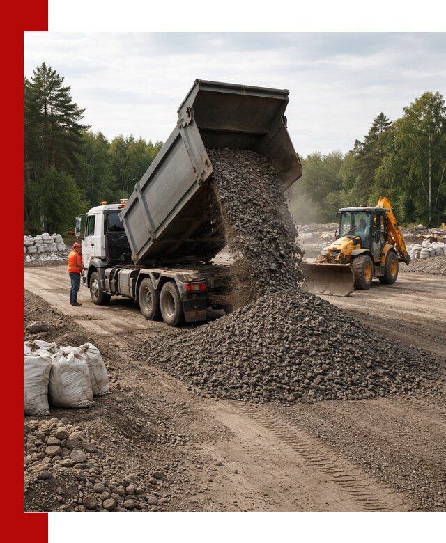 Доставка дробленого асфальта в Нижнем Новгороде для дорожных работ