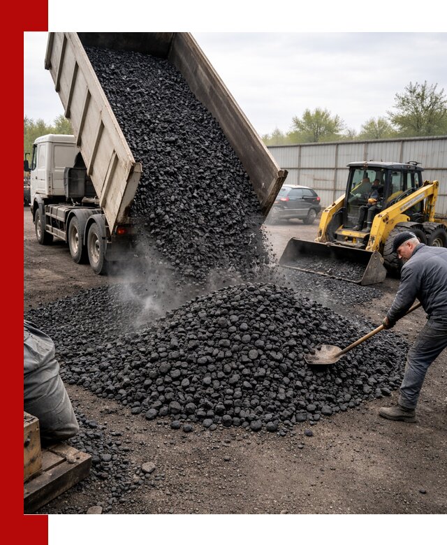 Доставка угля орех в Нижнем Новгороде оптом и в розницу