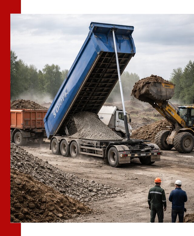 Аренда тонар 40 тонн в Нижнем Новгороде с доставкой материалов