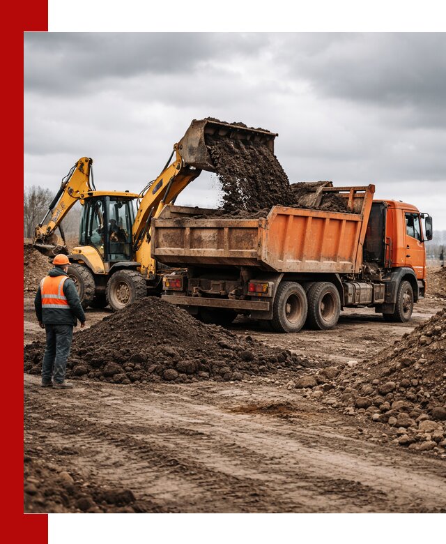 Вывоз грунта и строительного мусора в Нижнем Новгороде грузовыми самосвалами