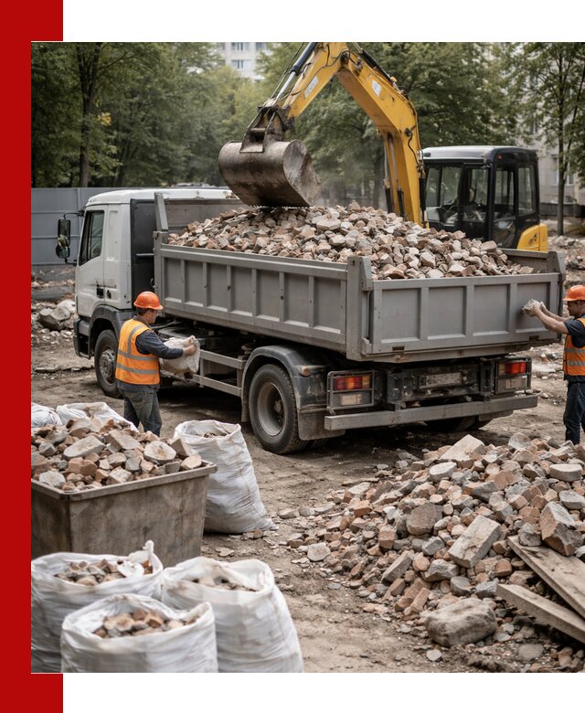 Вывоз строительного мусора в Нижнем Новгороде с самосвалами и контейнерами