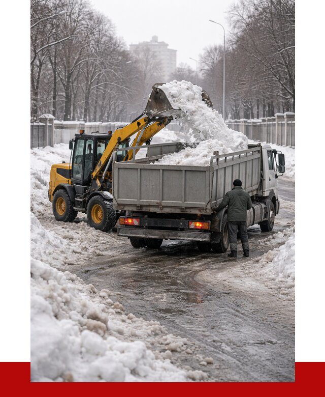 Вывоз снега с погрузкой в Нижнем Новгороде от 3647 р. ПРОНЕРУДНнн