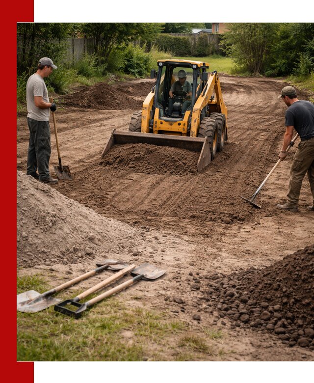 Планировка участка грунтом с вывозом и доставкой в Нижнем Новгороде
