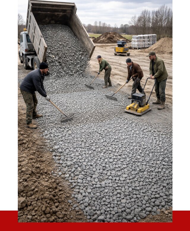Устройство щебеночной подушки в Нижнем Новгороде от 4689 р. ПРОНЕРУДНнн